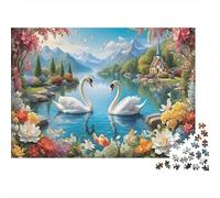 Tigre Duo Scena notturna Puzzle 1000 Pezzi Regalo Perfetto, Due tigri di notte nella giungla, Gioco Educativo, Intrattenimento Creativo