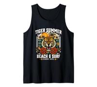 Tigre Estate Vintage Tattoo Style Beach & Surf Retro Graphic Canotta