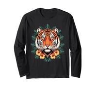 Tigre Face Colorful Bambini Tigri Stampa Amore Animale Africano Maglia a Manica