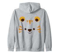 Tigre Face Halloween Costume Semplice Jungle Animal Costume Felpa con Cappuccio