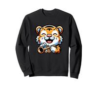 Tigre Felice Che Suona La Tromba Felpa