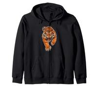 Tigre feroce Felpa con Cappuccio