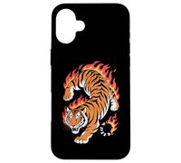 Tigre Fiamme Spirito Selvaggio Custodia per iPhone 16 Plus
