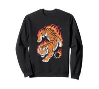 Tigre Fiamme Spirito Selvaggio Felpa