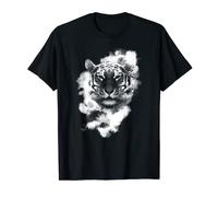 Tigre fresca con nuvole bianche Maglietta