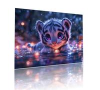 Tigre Jigsaw Puzzle Adulti 1314 pezzi Jigsaw Puzzles Classici Arte Impossibili Grandi Dimensioni Animale per Adulti e Ragazzi Divertimento Giochi Rilassamento, Intelligence, Idea Regalo 50x75cm t-429