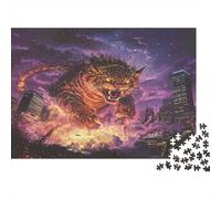 Tigre Jigsaw Puzzle Impossibili 1000 Pezzi Città della Fiamma Decorazione Per La Casa. Giochi Rilassamento E Intelligence Per Adulti E Ragazzi Da 14 Anni 1000pcs (75x50cm)