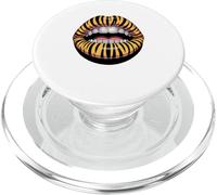 Tigre Labbra Diamante Grill Denti Gioielli Dentali PopSockets PopGrip per MagSafe