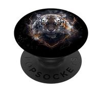 Tigre Lightning Art PopSockets PopGrip Adesivo