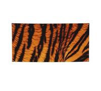 Tigre motivo a righe Banner segno per esterni interni compleanno sfondo poster decorazioni per feste forniture sfondo foto con occhielli bandiera da parete personalizzata