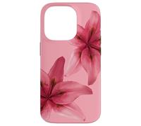 Tigre rosa Lily Flower Lover Girl Y2K Custodia per iPhone 14 Pro