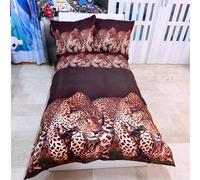Tigre Set 2pezzi Letto Singolo Copripiumino 160x200cm Due Federe Reversibile M.2