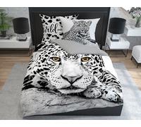 Tigre Set Letto Una Piazza e Mezzo Copripiumino 200x220cm Biancheria Cotone 100%