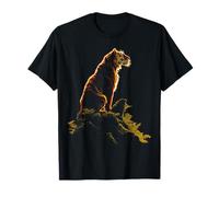Tigre Silhouete Ritratto Fauna Selvatica Opera Artwork Animal Maglietta