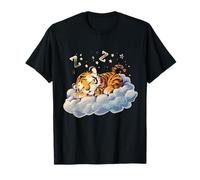 Tigre Sonno Nuvola Napping Tiger Lover Cute Tiger Sleeping Maglietta