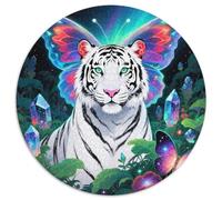 Tigre1000 Pezzi Rotonda Puzzle animalePuzzle Classico Bel Regalo Per Amici Di Famiglia Edugattoivi Per Bambini Difficile E Impossibile1000pcs (67.5x67.5cm)