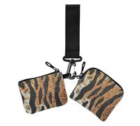 Tigri Animali Pelle Texture Della Pelle Delle Donne Sacchetti di Monete Titolare di Carta Mini Moda Donne Money Organizzatori con Cerniera Tasca Moneta per Ragazze 2 Pz para meter tarjetas de credito