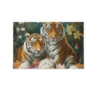 Tigri di Pasqua Safari Piecing Puzzle Grande Giocattolo Puzzle per Intrattenimento Invecchiato e Intelligenza Giochi di Cervello Duro Regali per papà, mamma Puzzle per Adulti 1000 Piecing