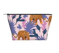 Tigri nella giungla, Borsa da toilette Borsa per trucco Borsa per cosmetici Borsa da toilette da viaggio portatile