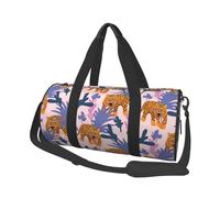 Tigri nella giungla, Borsone da viaggio di grande capacità Borsa rotonda Borsa da viaggio sportiva Borsa da viaggio Borsa da fitness