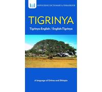 Tigrinya-English/ English-Tigrinya Dictionary & Phrasebook