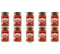 Tigullio Pesto con Pomodori Secchi e Pistacchi, 190 g, Confezione da 10, + portachiavi italy shop service