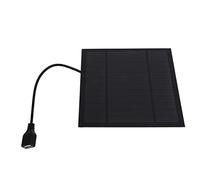 Tihebeyan 5 W Pannello Solare con Ventola di Ferro USB, Ventola del Pannello Solare Esterno Portatile