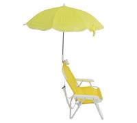 Tihebeyan Beach Beach Sedia Sedia Portatile per Bambini, Un'erba Fuori con un Ombrello del Distretto di Sole, Dimensioni dei Bambini, Facile Configurazione (YELLOW)