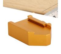 Tihebeyan Calibro di Localizzazione del Righello del Calibro della Dell'angolo di 45 Gradi in Lega di Alluminio per lo Strumento Scriba per la Lavorazione del Legno, Blocco del Righello in Acciaio