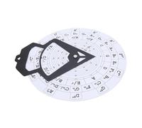 Tihebeyan Circle of Fifths Wheel, 30 Cm PVC Melody Cordo Strumento per l'apprendimento Musicale, Carta di Accordi di Chitarra con Guida Alla Teoria Musicale Sospesa da Parete (RMT-A10W (bianco))