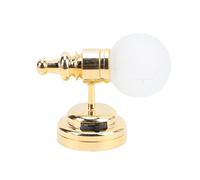 Tihebeyan Luci da Bambola, 1/12 Scala Lampada da Parete della Casa Bambola Mini Luce a Parete a LED con Paralume a Sfera Rotonda Smerigliata per Barre Soggiorno in Scala 1:12 in Scala