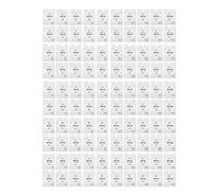 Tihebeyan Porta della Carta per Fogli di Alluminio Protettore per la Carta Anti -scansione per le Imprese, Banca (100 pezzi) (WHITE)