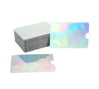 Tihebeyan Protezioni di Carte di Credito di 100 Pezzi, Foglio di Alluminio Che Evita le Maniche Magnetiche Che Blocca la Sicurezza delle Informazioni, Adatto All'identificatore, Facile Trasportare