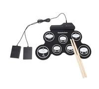 Tihebeyan Tamburo di Tamburi Elettronici a Mano Rotolo Tampone Portatile USB con Pedale del Piede per Principianti Praticare lo Studio Domestico