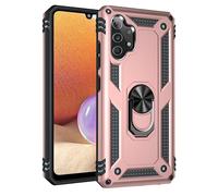 TiHen Compatible con Custodia Samsung Galaxy A32 4G, Cover 360°Girevole Ring Armor Bumper TPU Case Magnetica Supporto Smartphone Silicone Custodie con Pellicola Protettiva-Oro Rosa