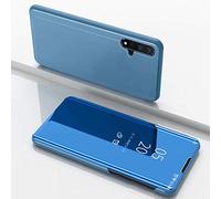 TiHen Cover Samsung Galaxy Note 9 Custodia Clear View Specchio Standing Cover Caso Flip Case Custodia + Pellicola Vetro temperato 2 Pezzi 360° Protettiva Bumper per Samsung Galaxy Note 9 Blu