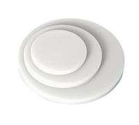 TIHONORI 1 Pz Bianco Pp Rotondo Piastra di Plastica, Disco in Plastica Dura, Copertura Rotonda del Serbatoio di Pesce, Diametro 120 Mm, Spessore 20-30 Mm,20mm