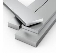 TIHONORI Barra Piatta in Alluminio, Spessore 8-10 Mm, Lunghezza 500 Mm, Taglio di Precisione, Leggero E Resistente per Progetti Fai-da-Te, Costruzione E Fabbricazione,8 * 80mm