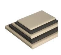 TIHONORI Foglio di Plastica ABS Beige, Pannello ABS Ignifugo Antistatico per Fai da Te, Progetti Domestici, Automotive, Artigianato, 200X200mm, Spessore 8-25Mm,200 * 200 * 20mm