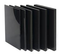 TIHONORI Lastra in Polipropilene Nera 10mm - Pannello Plastico Robusto per Strutture Industriali, Tavoli Tecnici, Progetti Personalizzati,30×60cm