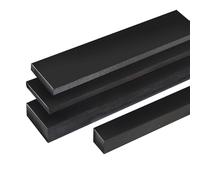 TIHONORI Striscia Piatta in Nylon Nero 1M di Lunghezza, Spessore 15Mm, Barra di Plastica Solida Larga 15-60Mm per Uso Industriale, Lavorazione, Taglio E Parti Meccaniche,60mm