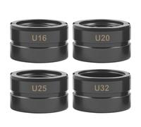 TIHOOK 4 ganasce a pressione U16 ~ U32, inserto a forma di U per 16 mm, 20 mm, 25 mm, pinza a pressione da 32 mm, per pinze a pressione + ganasce intercambiabili, tubo di rame, tubo in acciaio inox