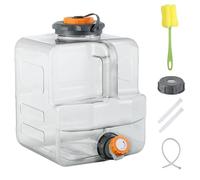 TIHOOK Contenitore d'acqua da 20 litri con rubinetto, contenitore portatile per acqua da campeggio, senza BPA, facile da pulire, per casa, campeggio all'aperto, feste, furgoni, camper, scuola
