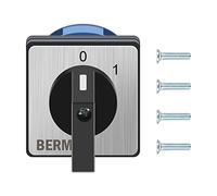 TIHOOK Interruttore a camme a 2 posizioni, 690 V, 25 A, commutatore a 2 poli, interruttore universale BEM28-25/1 C02 per fabbriche, officine, macchinari, impianti di produzione industriale