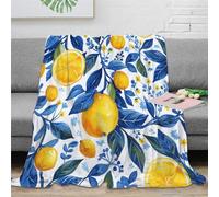 TIICZAAKL Arance da frutta Coperta in Flanella 3D Con Stampa Di Peluche Coperte Microfibra Caldo Morbida Per Bambini Adulti Coperta Decorata ，per Divano Letto Ufficio 80x90inch(200x230cm)