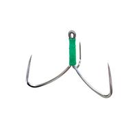 Tiiiopkvvv Amo da pesca 10 pz/lotto Sharp Treble Hook Strong Pull 7g 9g acciaio ad alto tenore di carbonio rotondo triplo ami da pesca gancio circolare (dimensioni: piccolo) ()