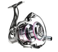 Tiiiopkvvv Bobina da pesca 5.2:1 ad alta velocità in metallo bobina rotante utilizzata per la pesca adatta per principianti e appassionati di pesca serie 5000