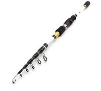 Tiiiopkvvv Canna da pesca canna da pesca 1,8 m-2,7 m canna da pesca in carbonio veloce canna da pesca telescopica attrezzatura da pesca esca peso 7-28 g canna da pesca combo da pesca (dimensioni: 2,1