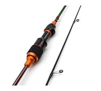 Tiiiopkvvv Canna da pesca da 1,8 m Ul canna da pesca a lento lancio 3-7 g esche ultraleggere punte solide palo colorato bella canna da pesca combo (colore: grigio chiaro, dimensioni: 1,8 m) (rosso 1,8