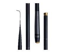 Tiiiopkvvv Canna da pesca ultraleggera da viaggio portatile canna da pesca telescopica in fibra di carbonio canna da pesca telescopica per ruscello palo a mano alimentatore per carpe canna da pesca